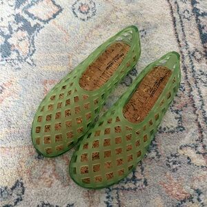 Amazon Women’s Green Lattice Slip-On Flats